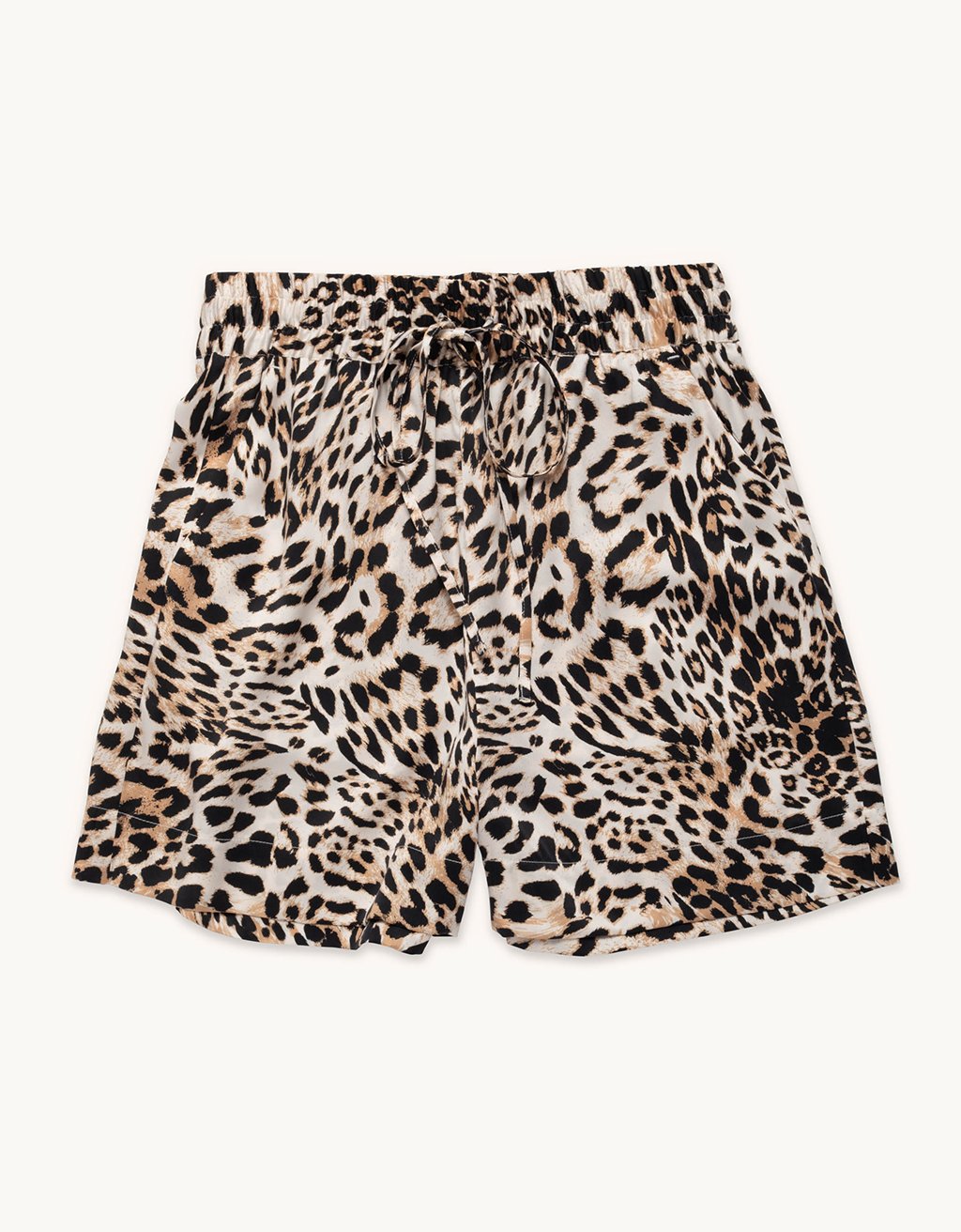 printed silk charmeuse wide leg short