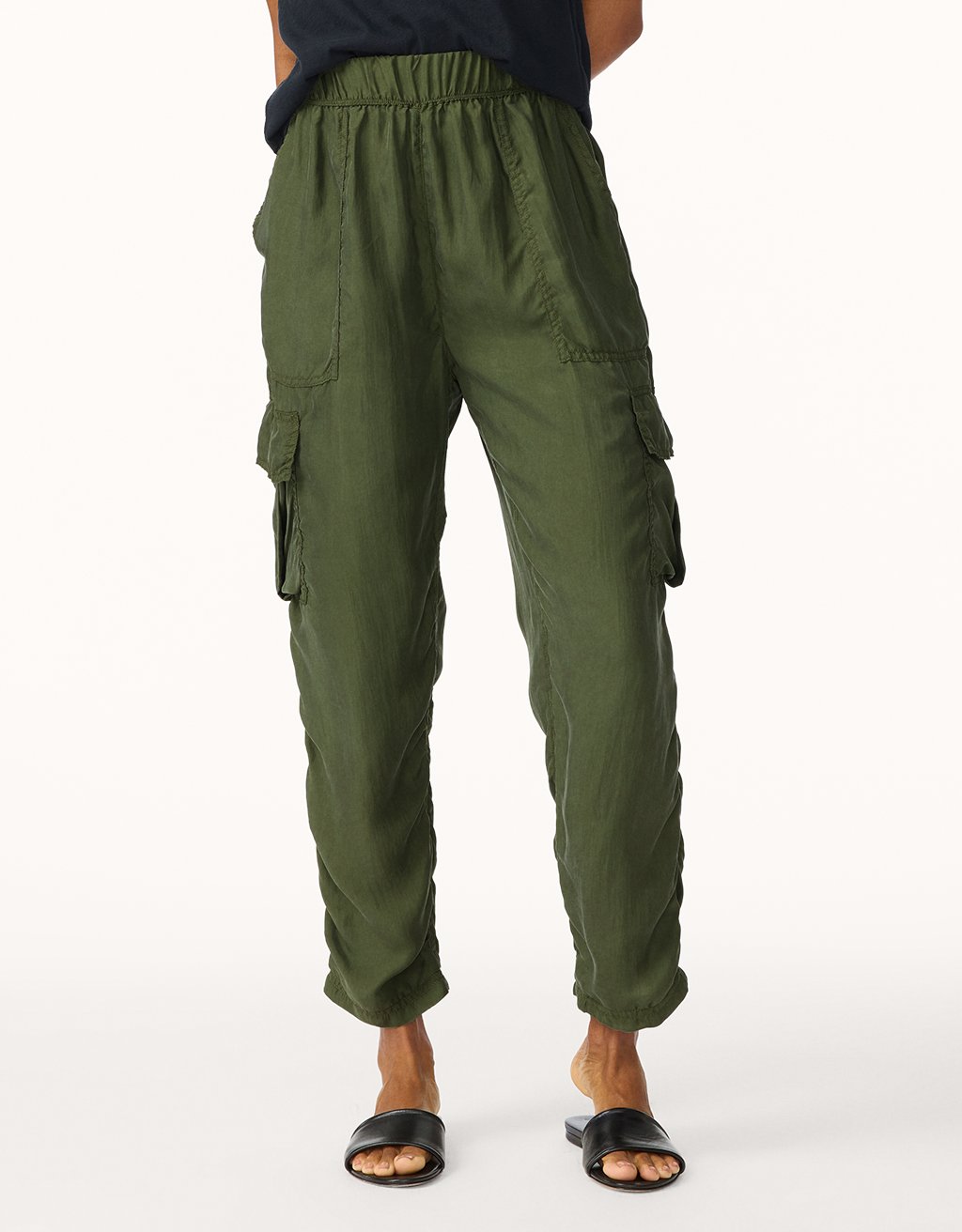 washable silk cargo pant