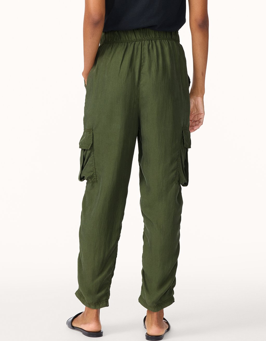 washable silk cargo pant