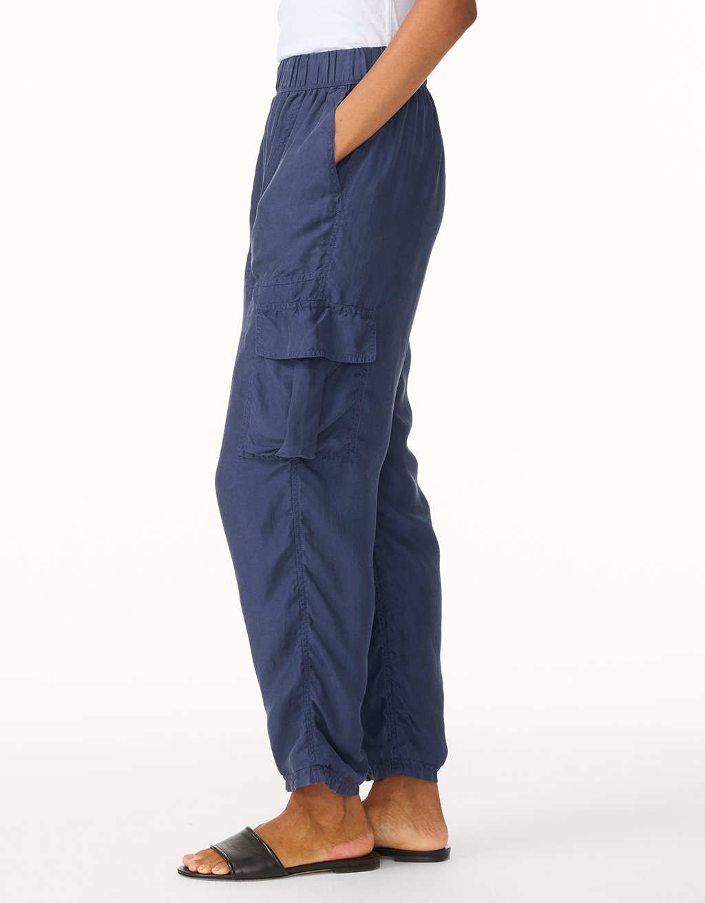 washable silk cargo pant