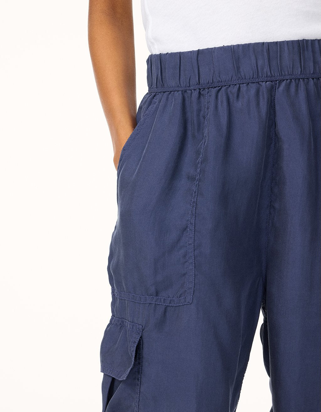 washable silk cargo pant