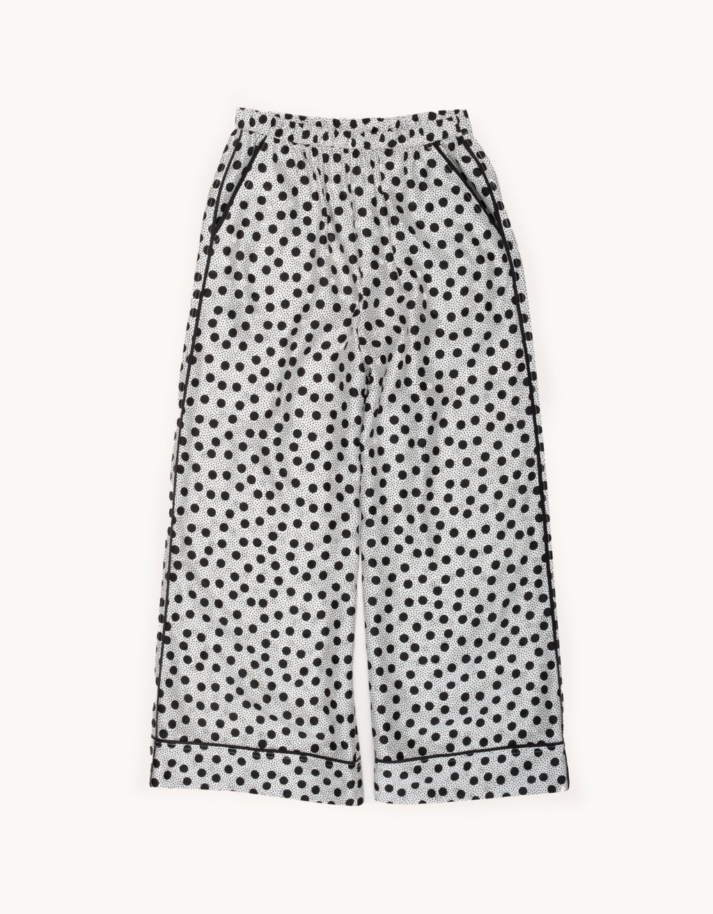 silk jacquard wide leg pant