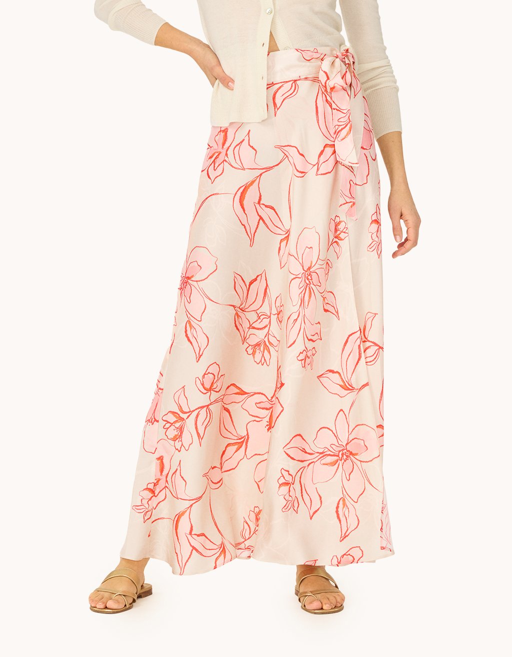 washable silk wrap skirt