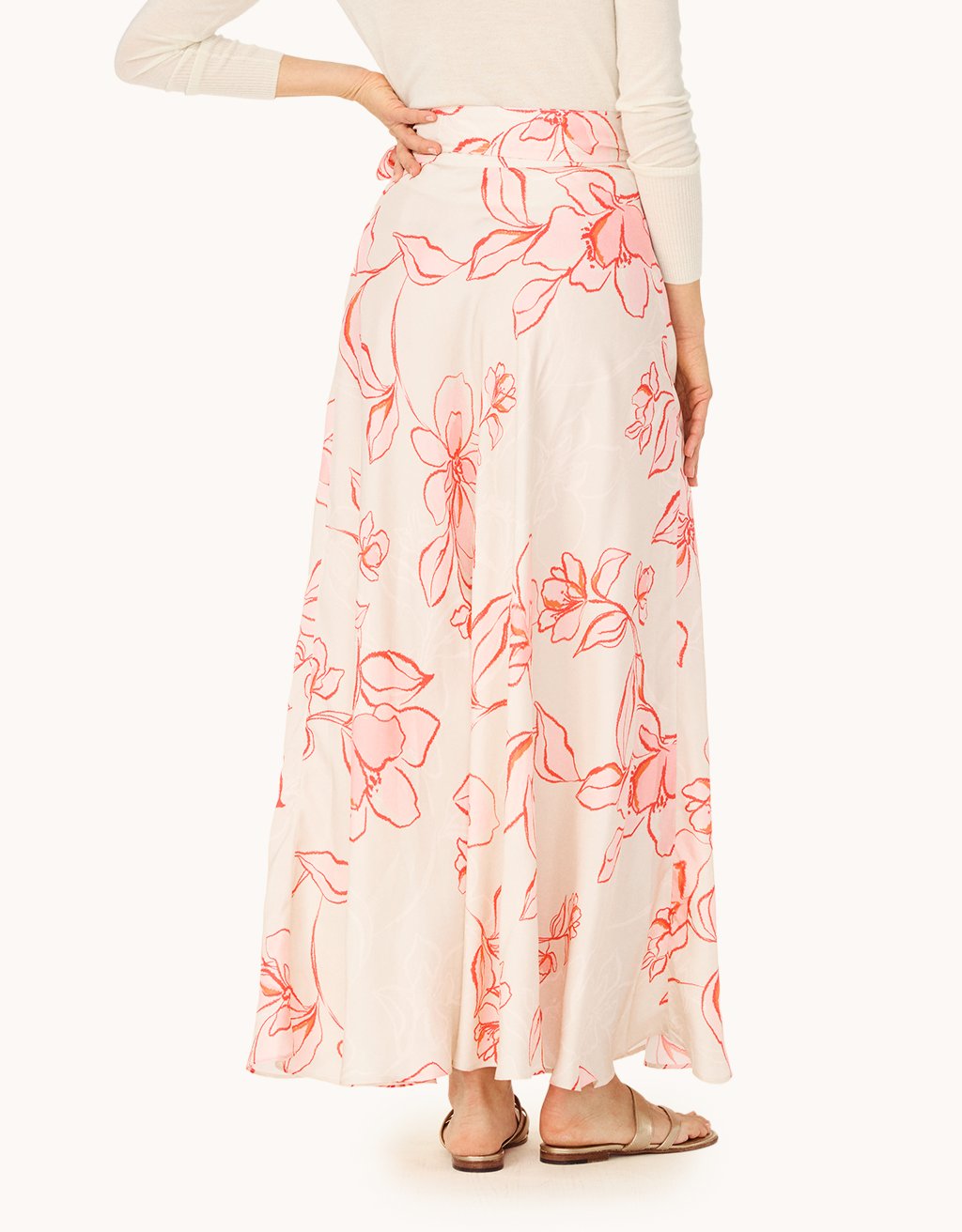 washable silk wrap skirt