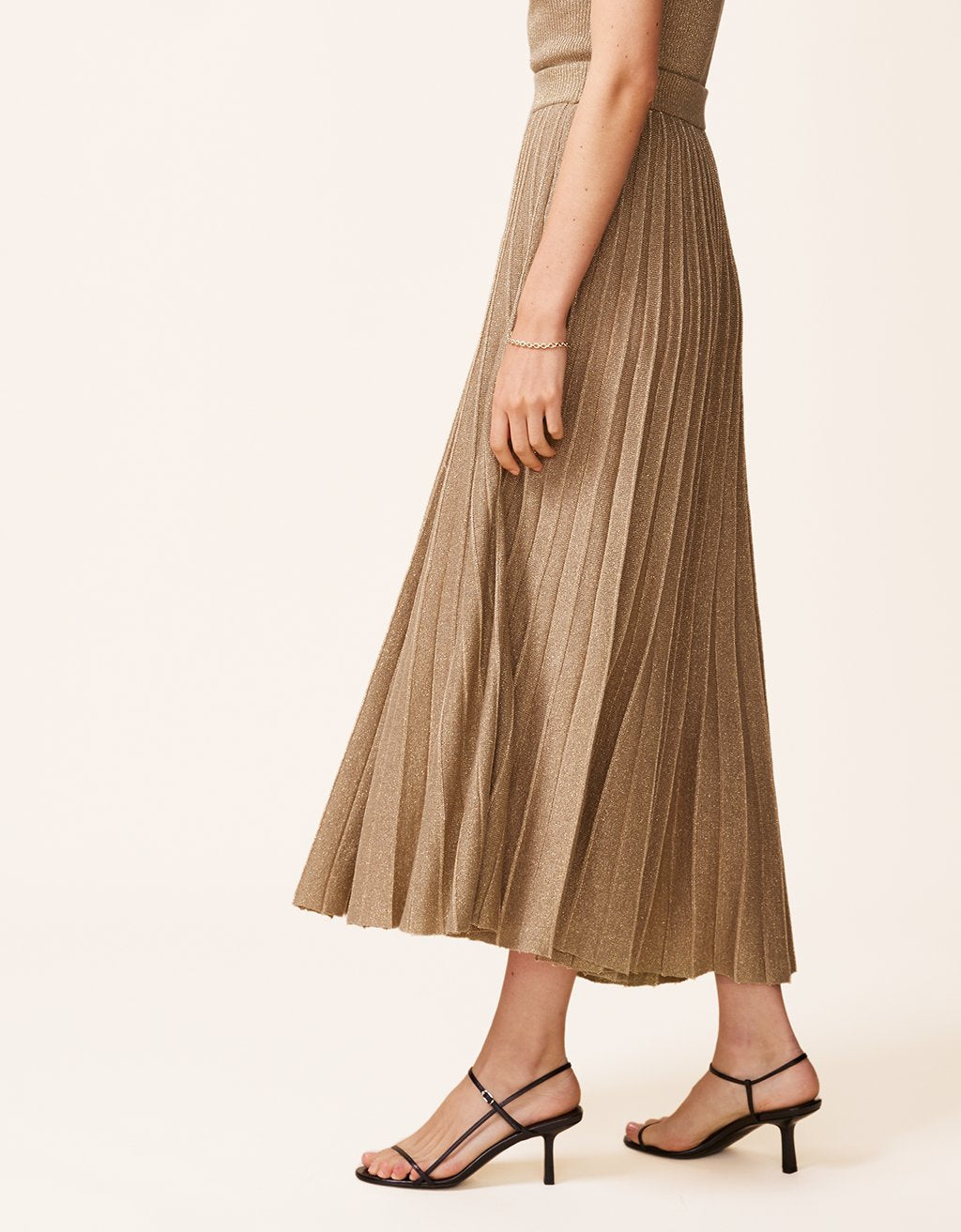 shimmer knit skirt