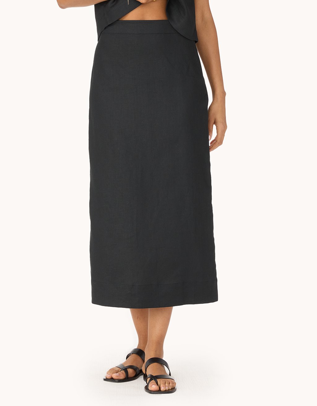 linen pencil skirt