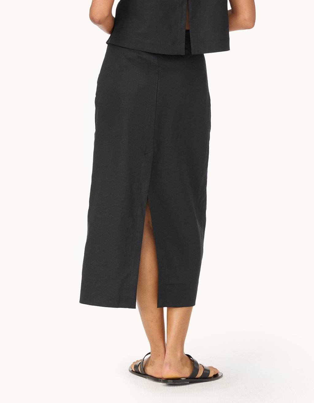 linen pencil skirt