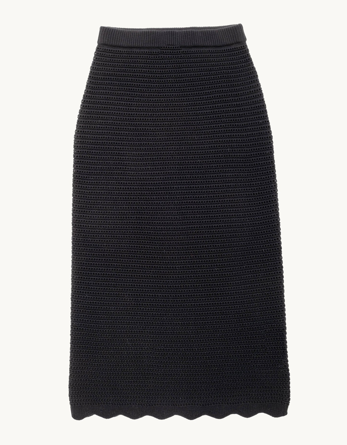 scalloped sweater skirt
