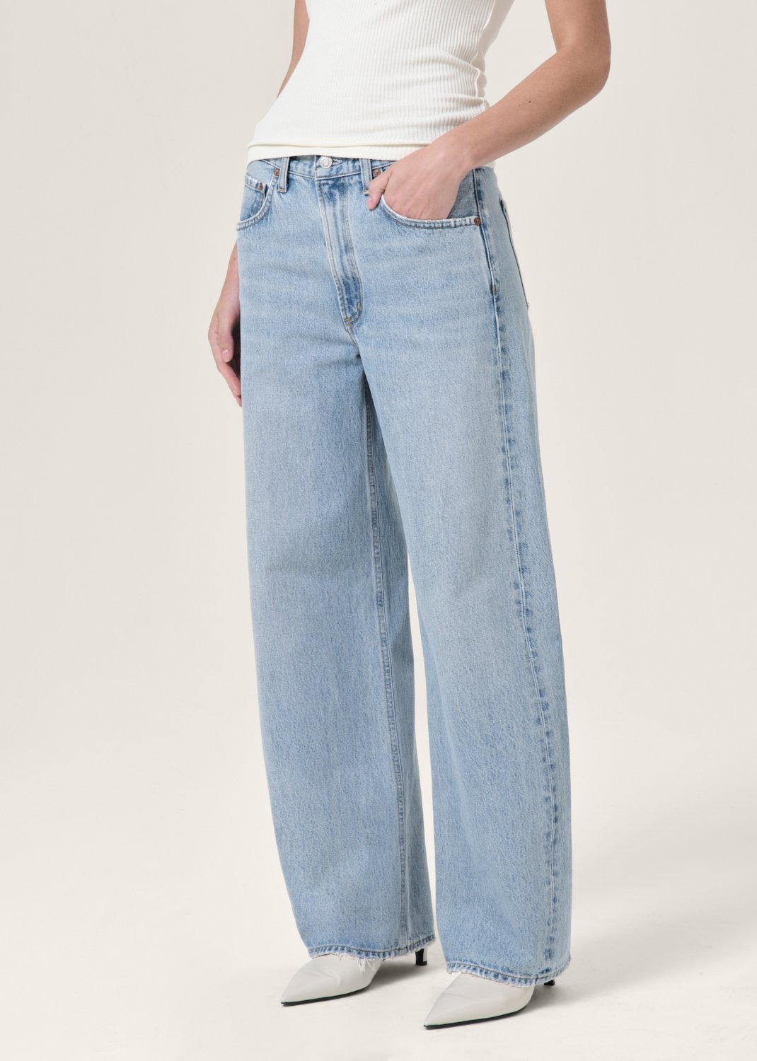 agolde low curve jean