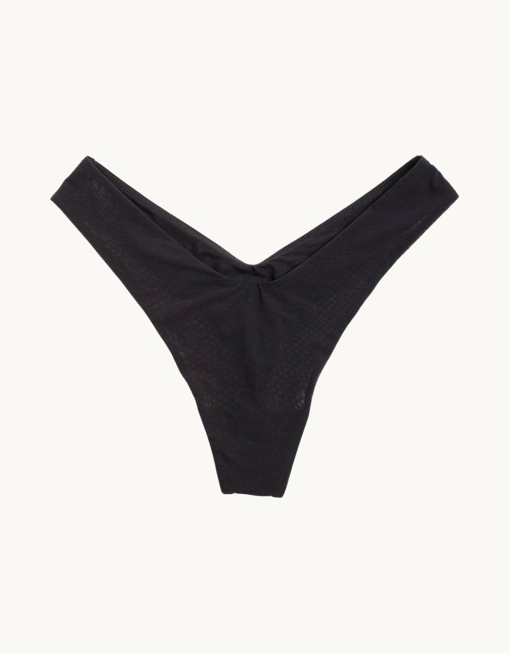 high cut mesh thong