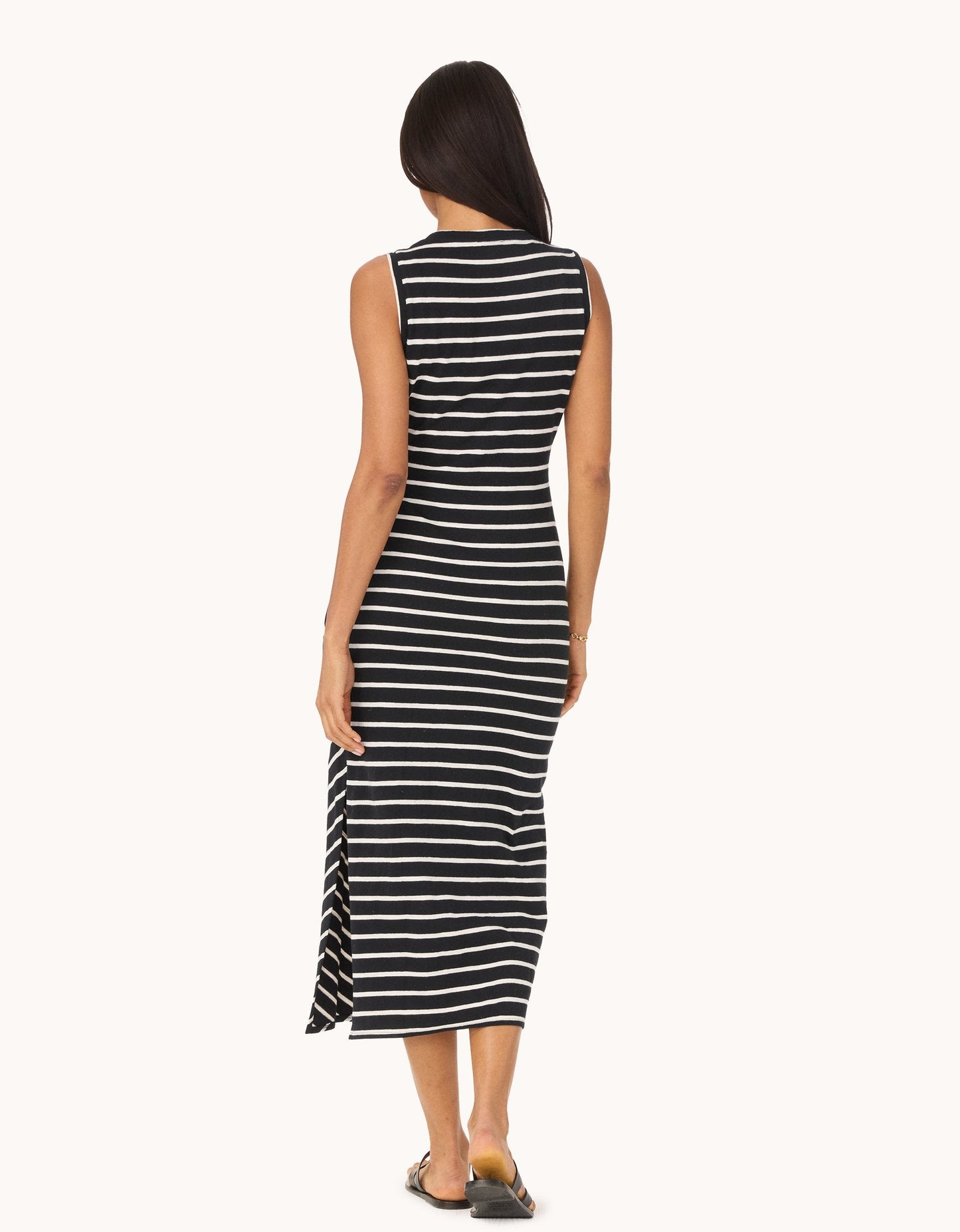 cotton side tie dress