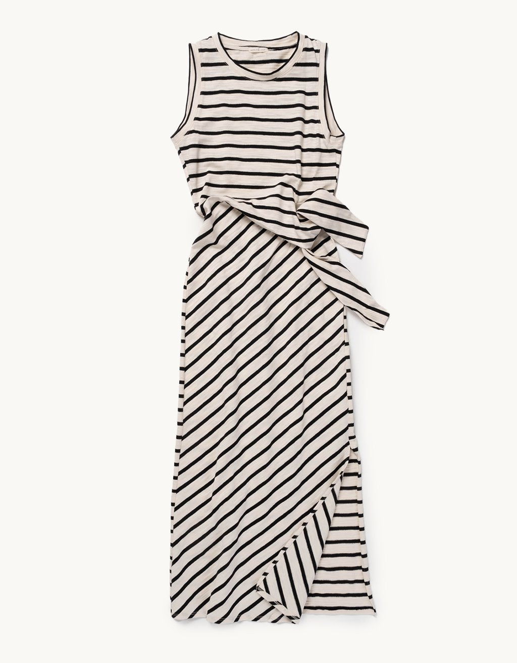cotton side tie dress
