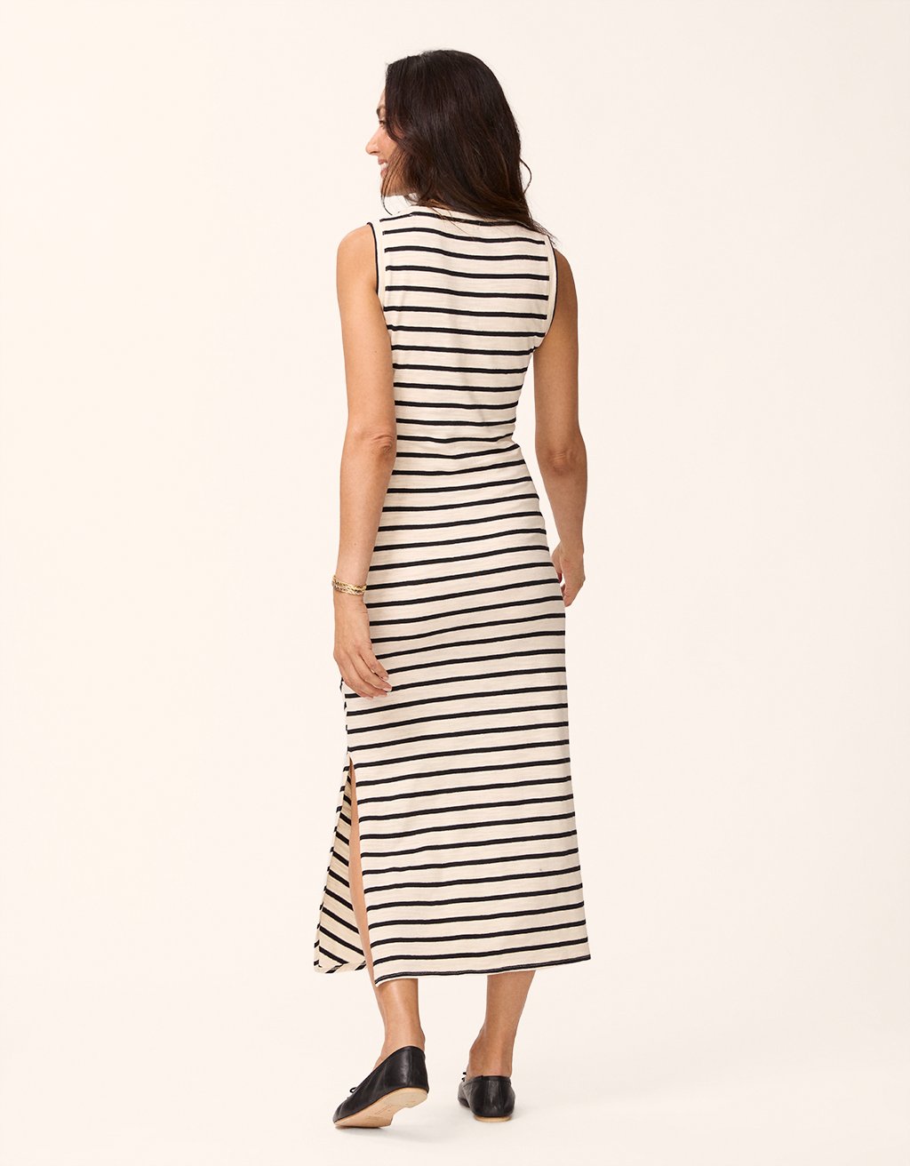 cotton side tie dress