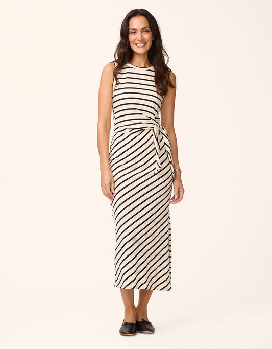 cotton side tie dress