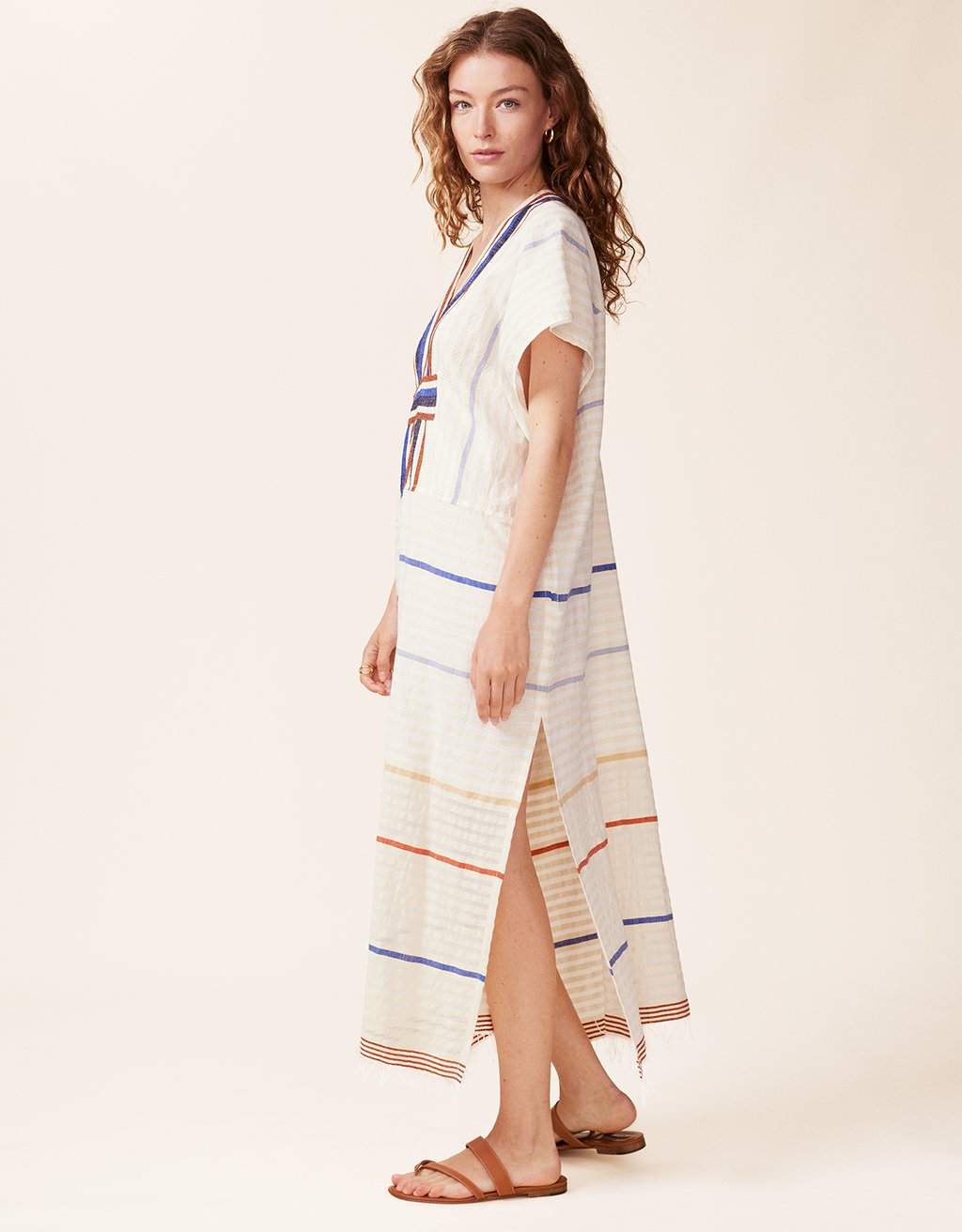 Lemlem Gasira V Neck Caftan