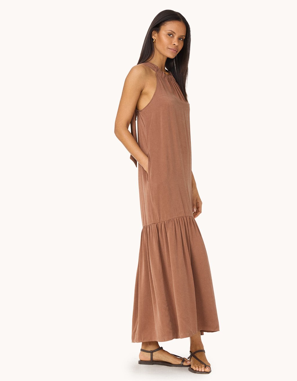 silk charmeuse maxi dress