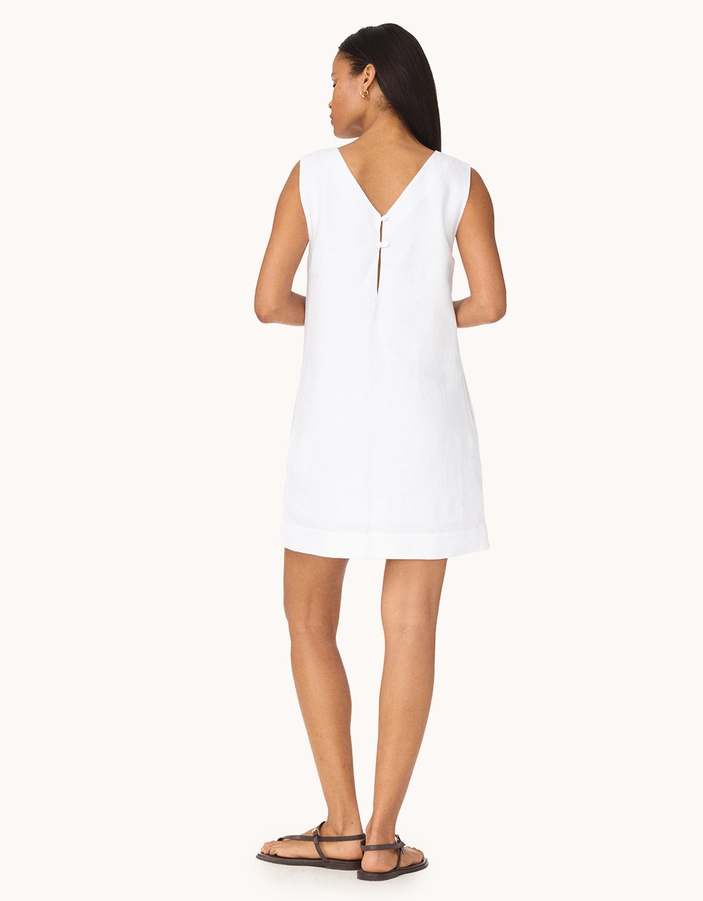 linen shift dress