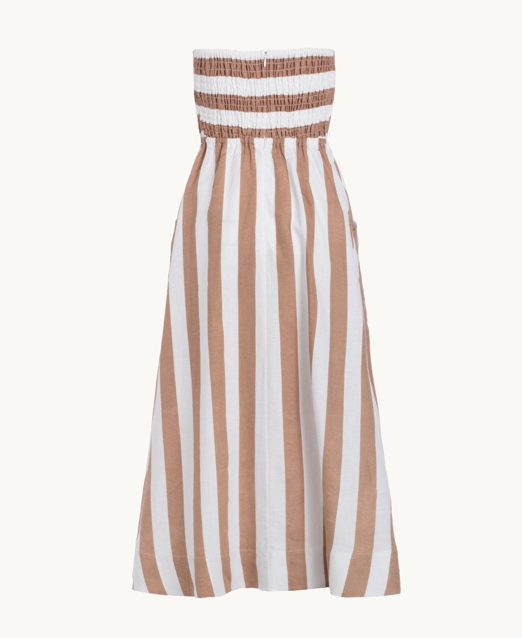 Strapless Linen Dress