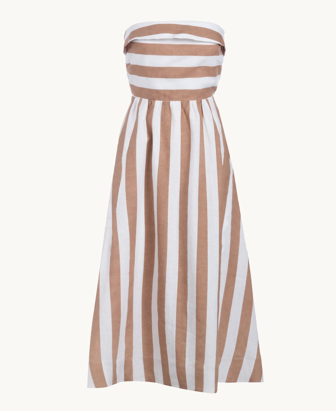 Strapless Linen Dress