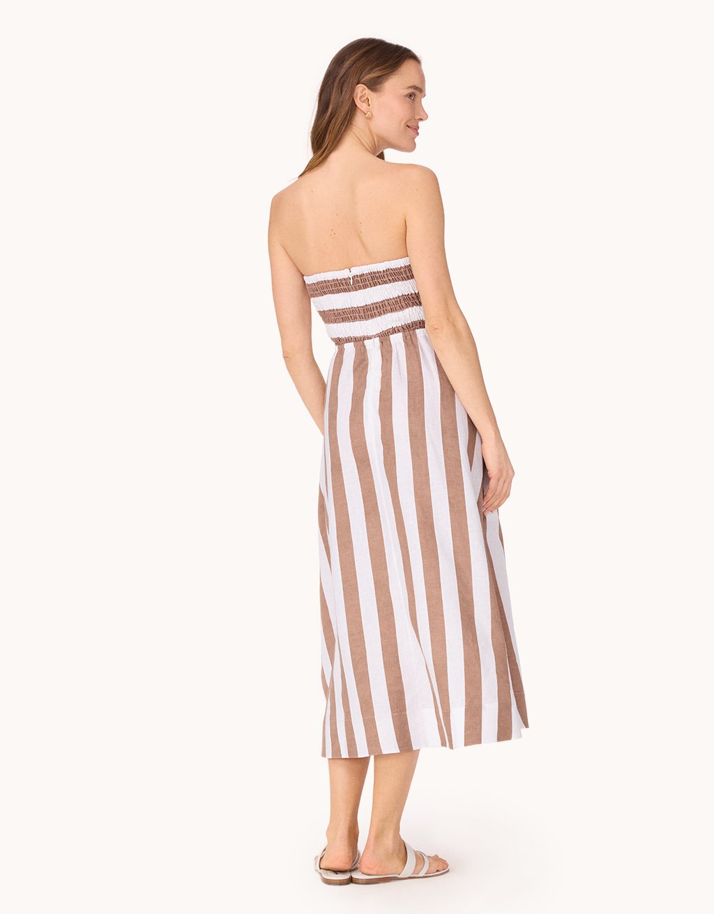 Strapless Linen Dress