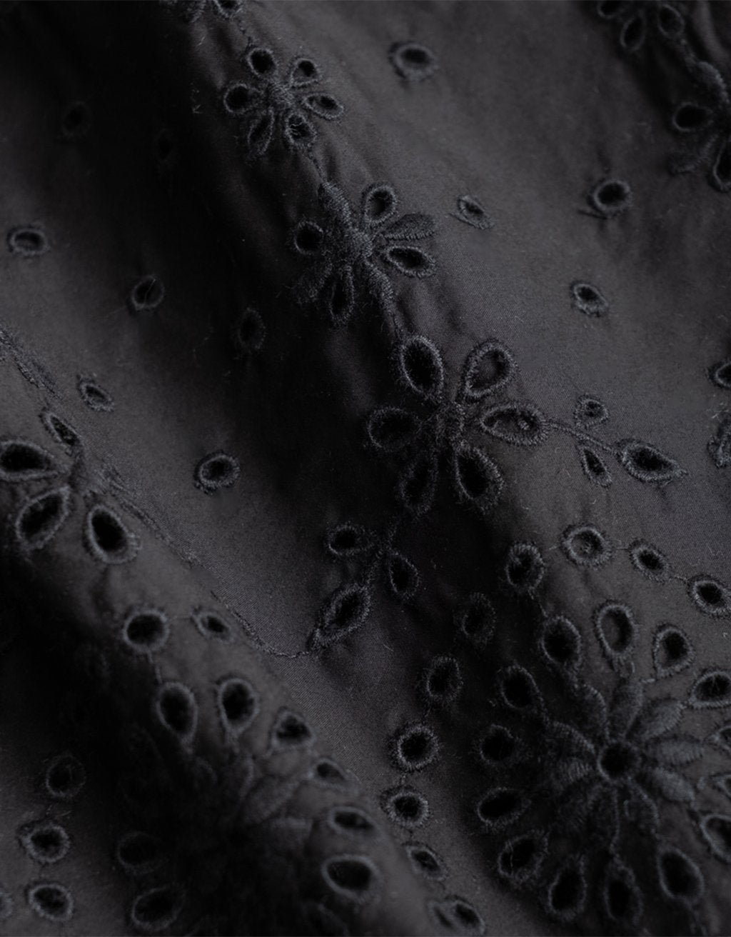 embroidered poplin dress