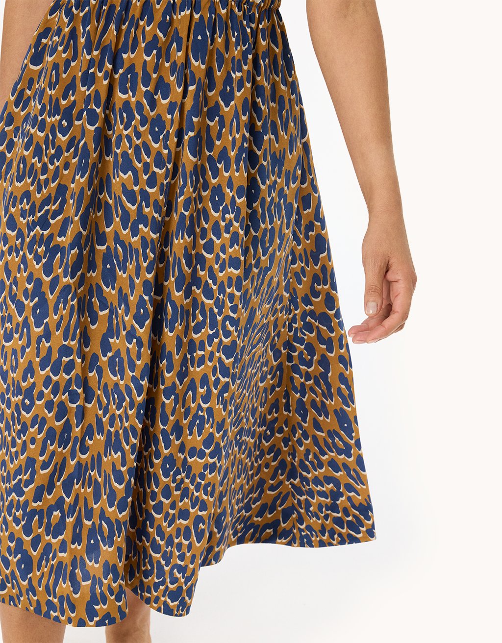 Silk Leopard Midi Dress