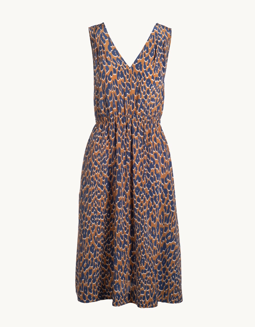Silk Leopard Midi Dress