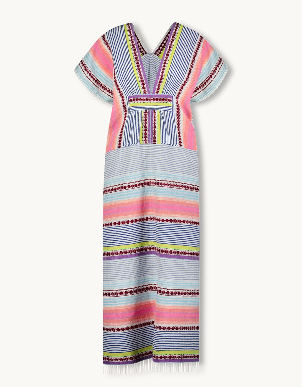 Lemlem Gasira V Neck Caftan