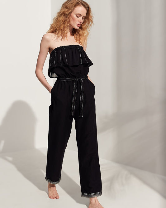lemlem tikuri ruffle jumpsuit