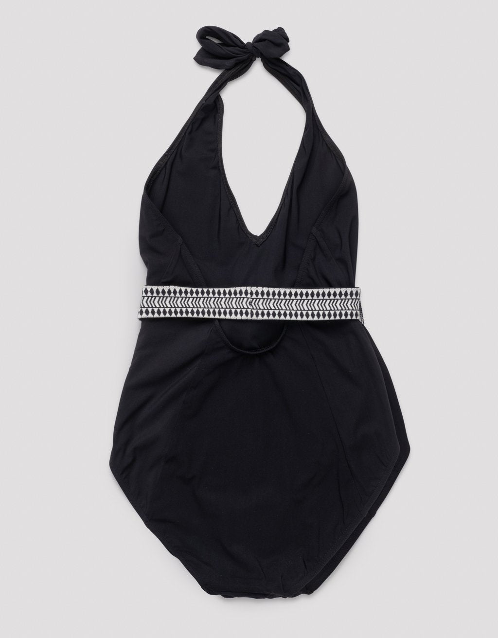 lemlem sofia deep v belted one piece swimsuit