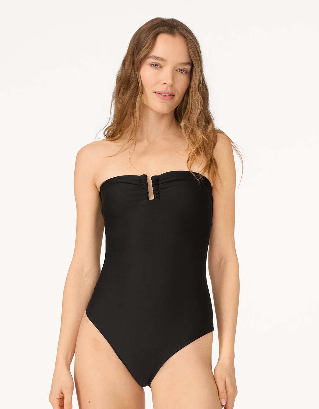 double knit wire bandeau one piece