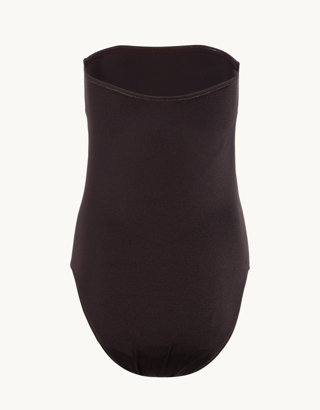 strapless recycled nylon shimmer one piece