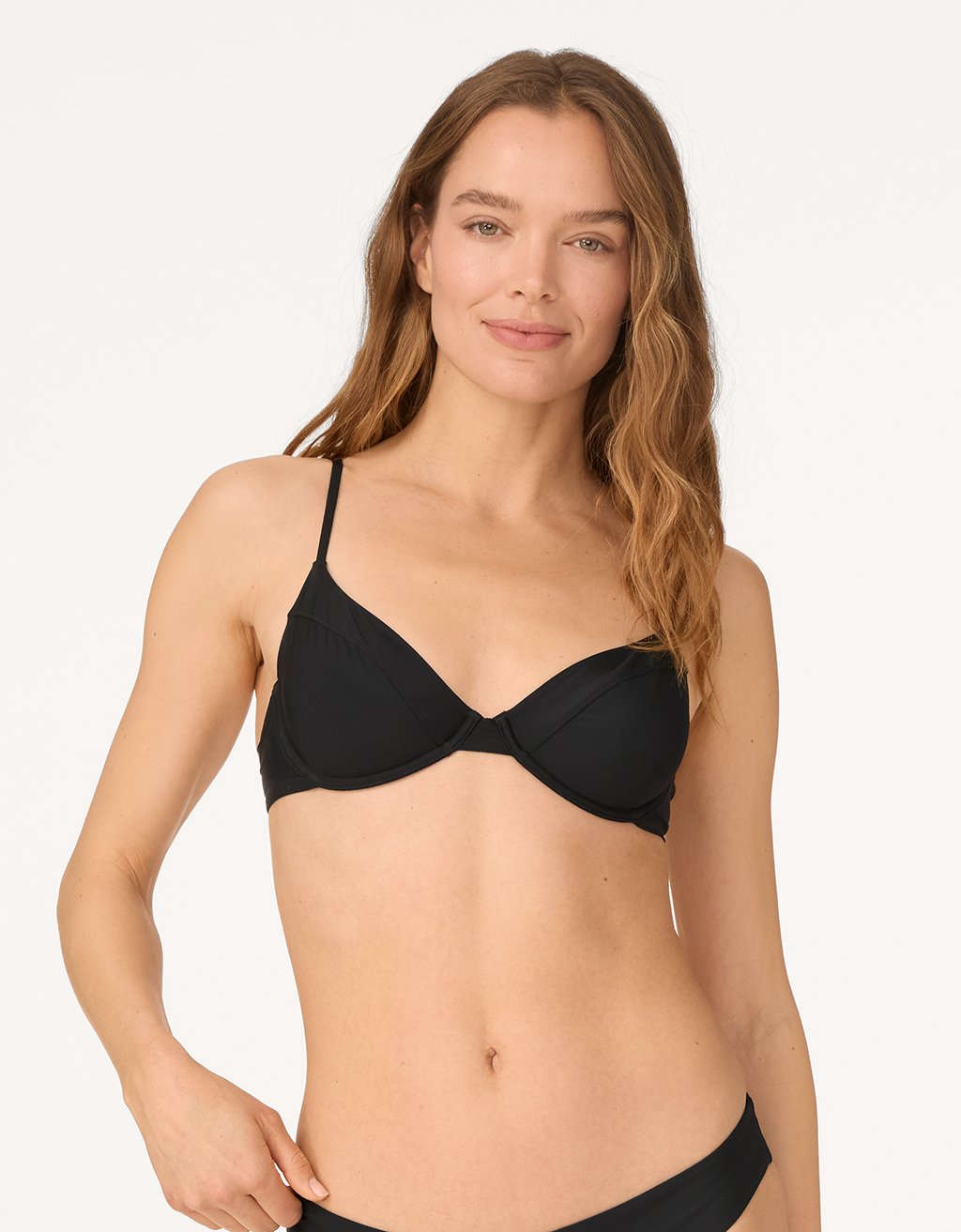 recycled nylon underwire bikini top
