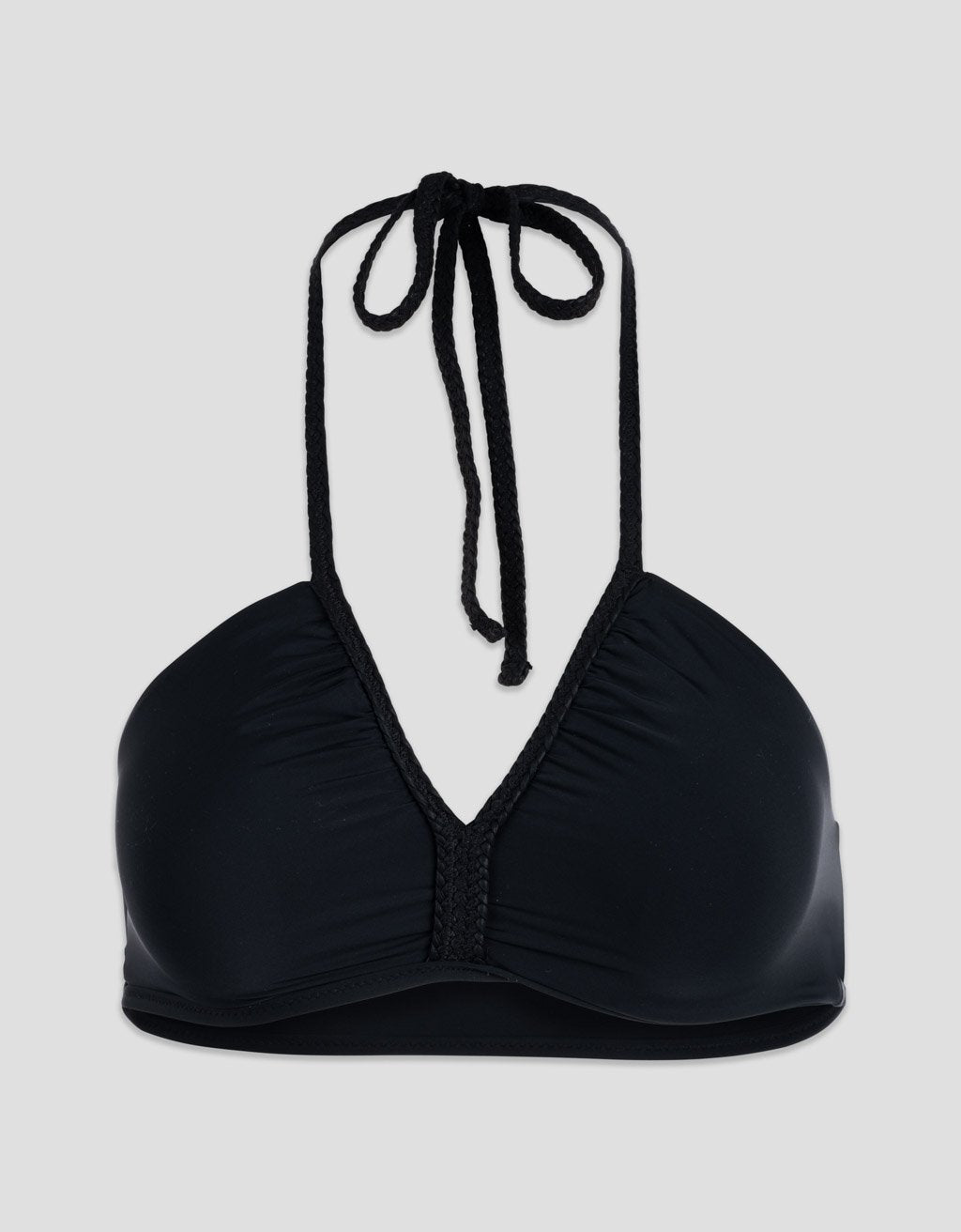 braided bandeau bikini top