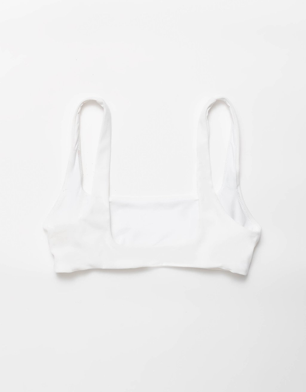 recycled crepe scoop bikini top