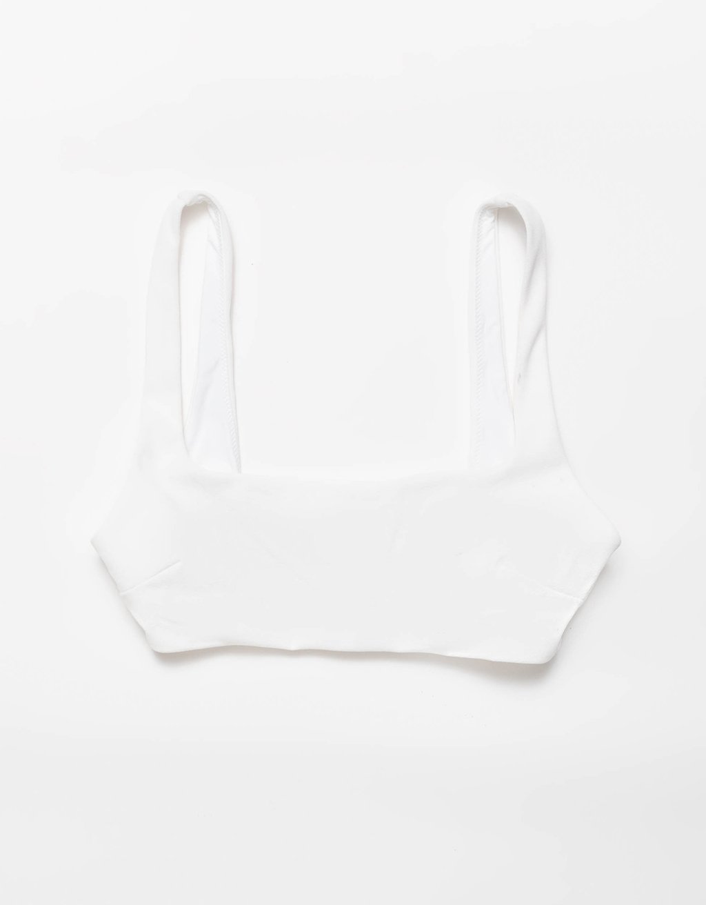recycled crepe scoop bikini top