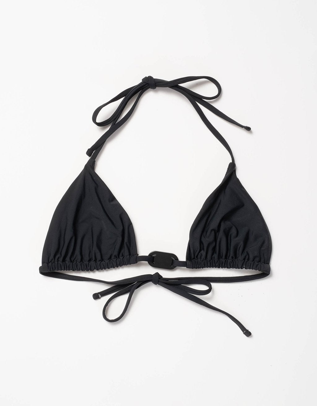 recycled nylon triangle bikini top