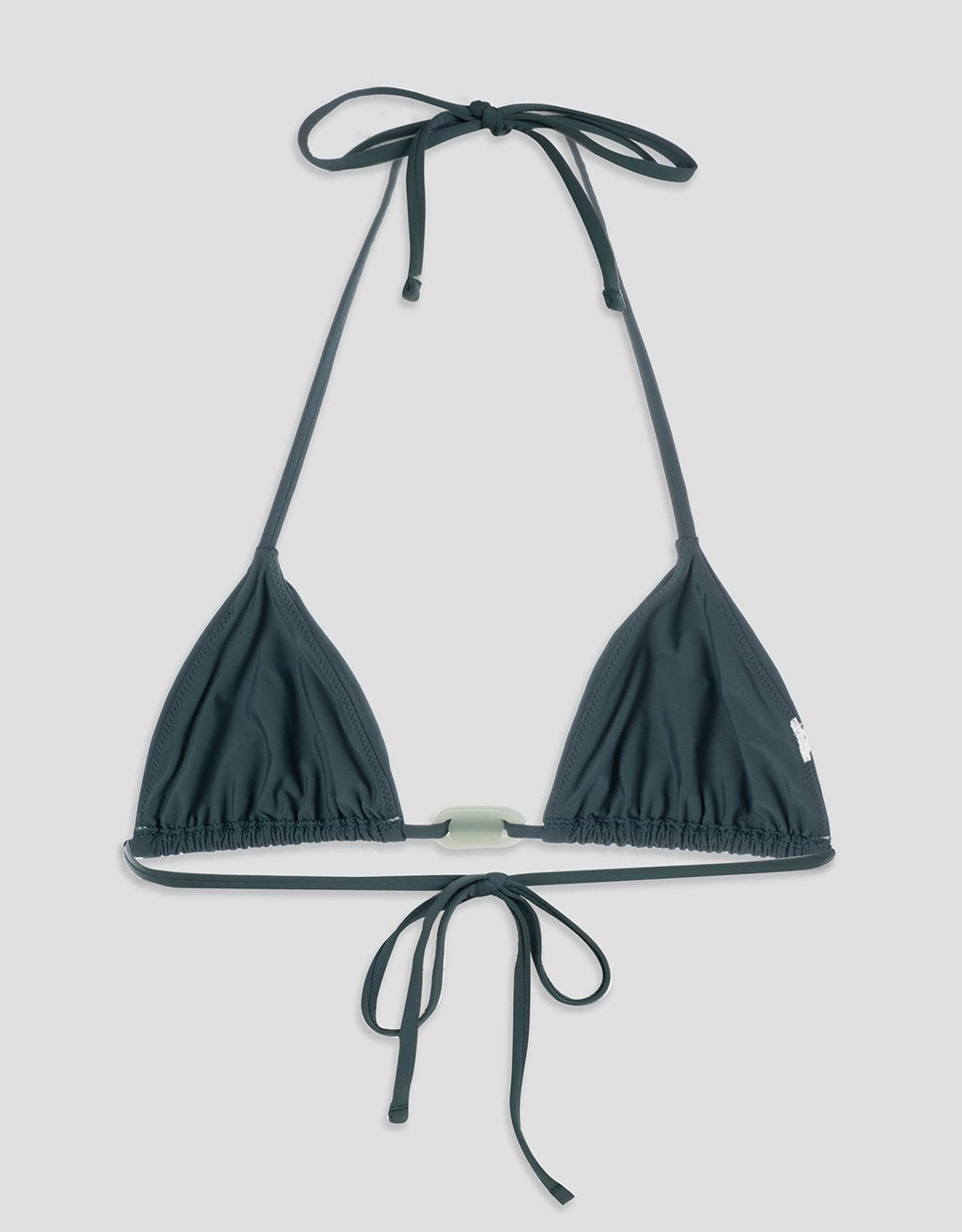 recycled nylon triangle bikini top