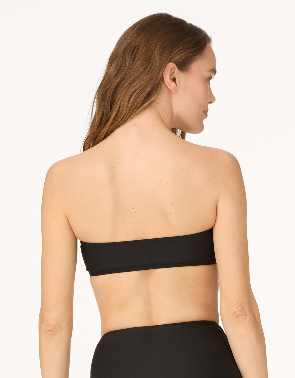 double knit wire bandeau bikini top