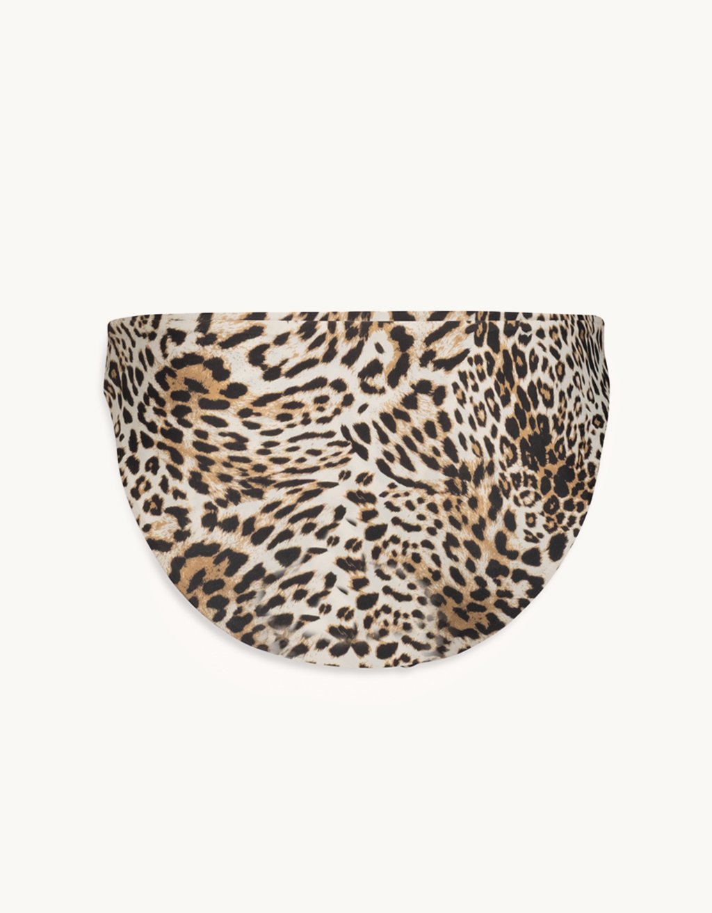 recycled nylon leopard bikini bottom