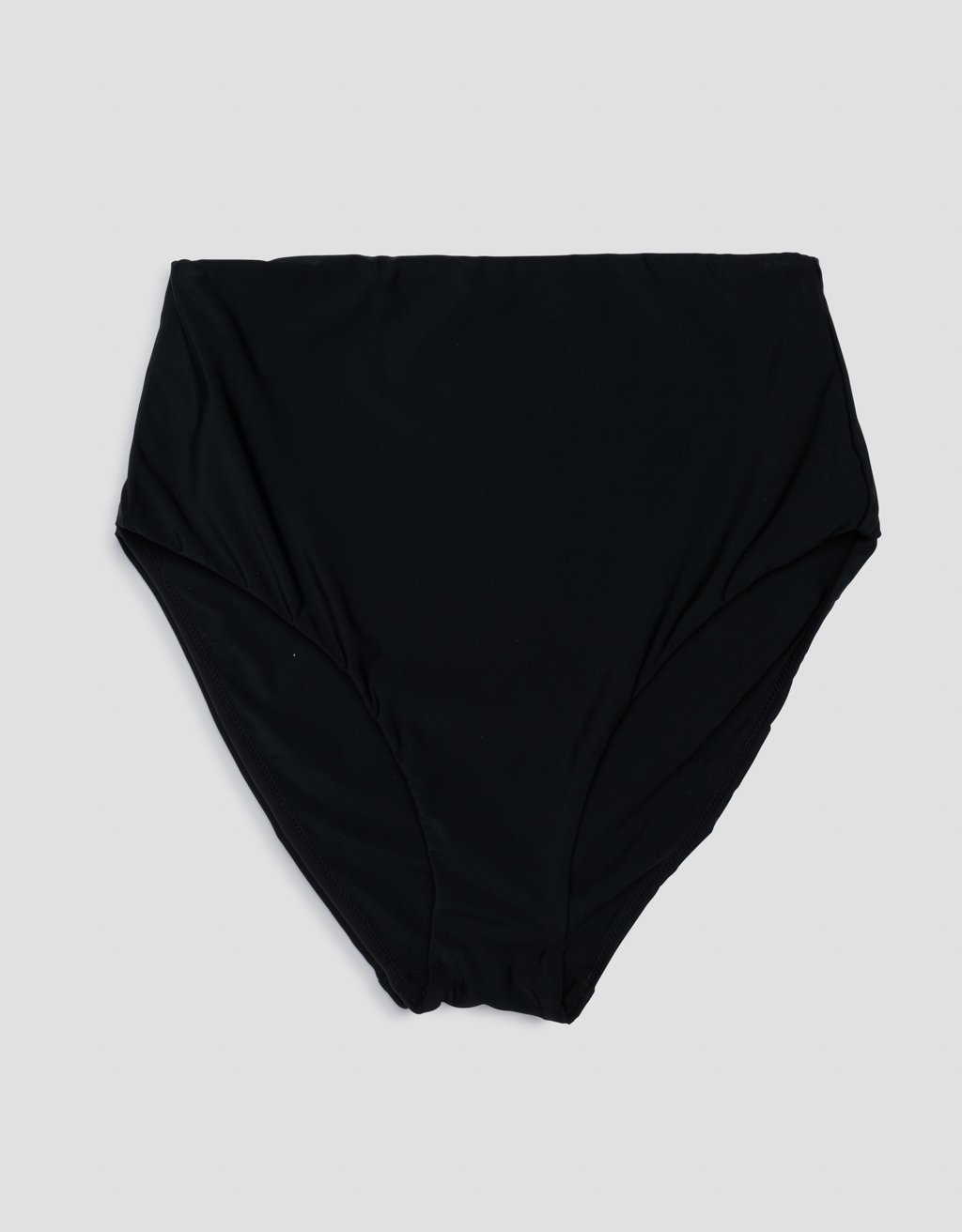 recycled nylon high waisted bikini bottom