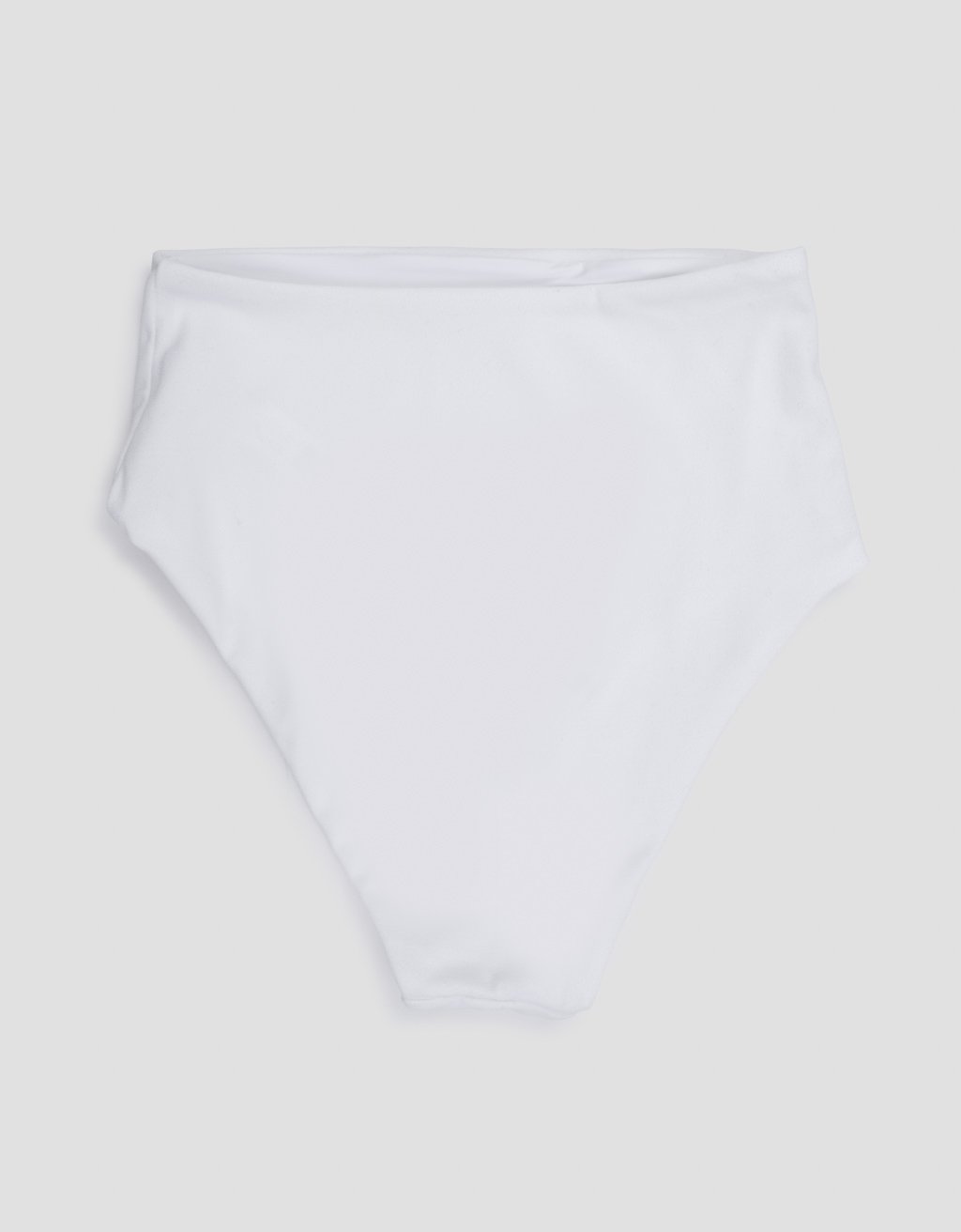 recycled crepe high waisted bikini bottom