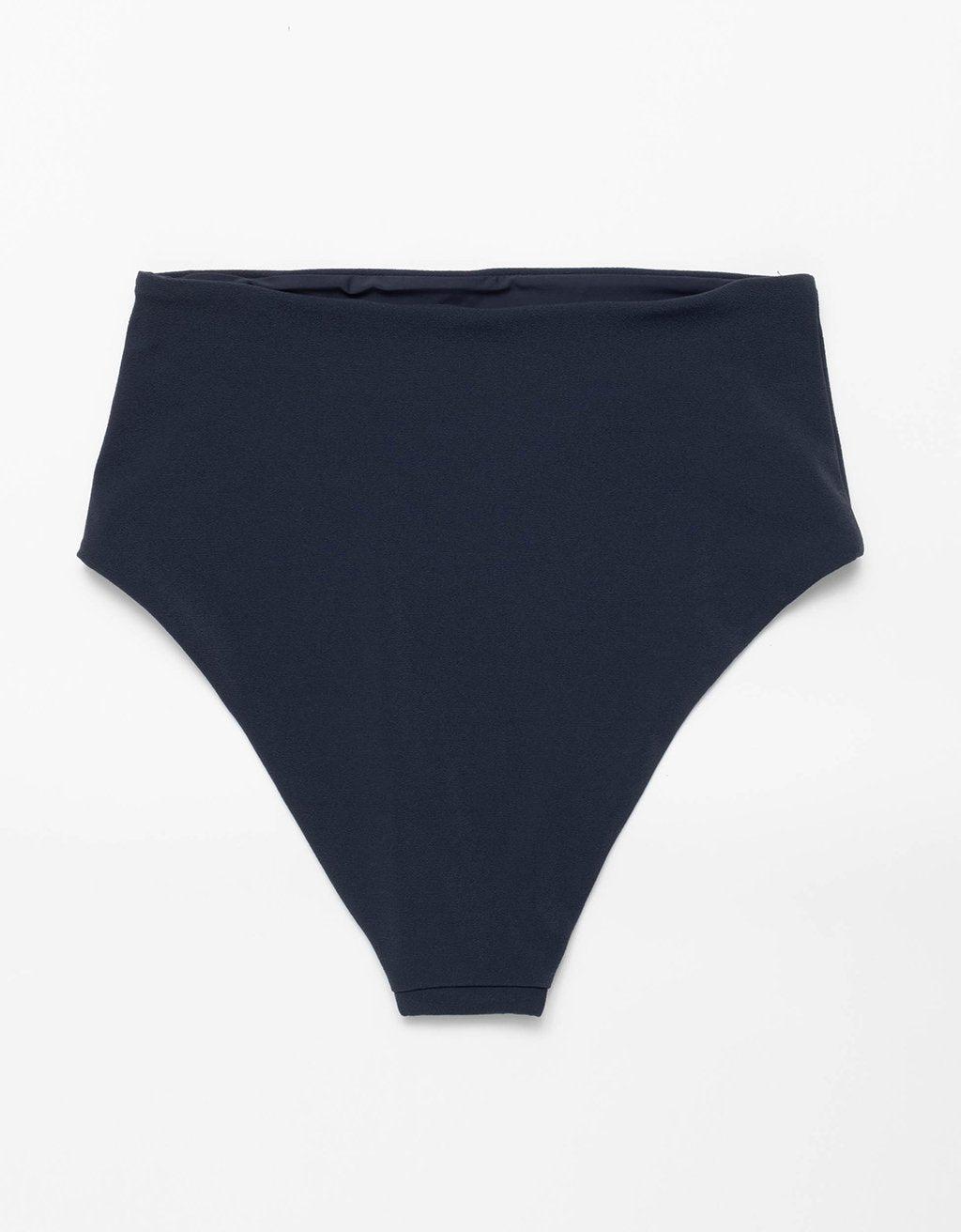 recycled crepe high waisted bikini bottom