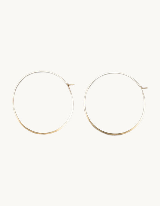 melissa joy manning 2.25 round hoop earrings