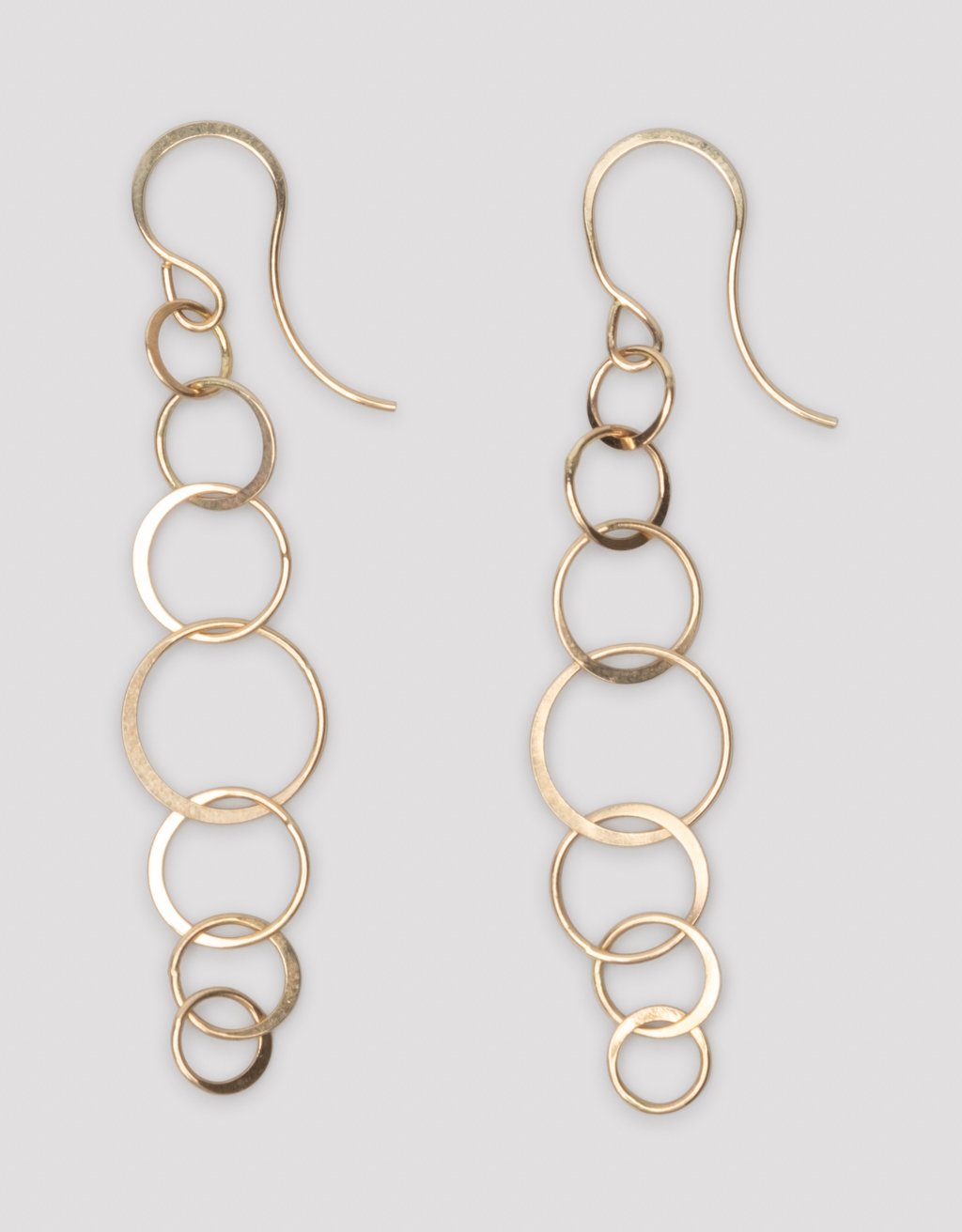 melissa joy manning long lightweight chain earrings