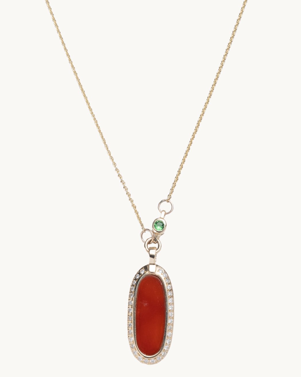 scosha simone pendant necklace carnelian
