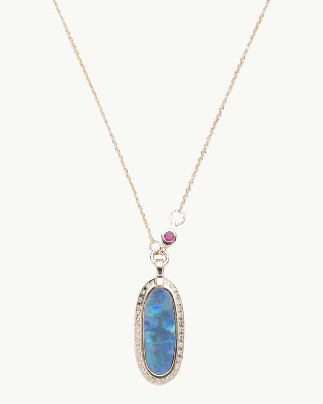 scosha simone pendant necklace opal