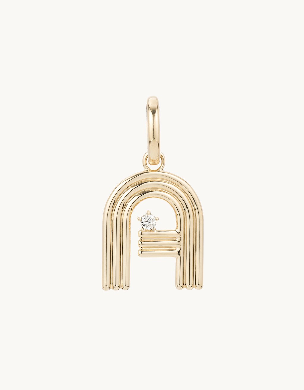 adina reyter groovy diamond initial charm (a)