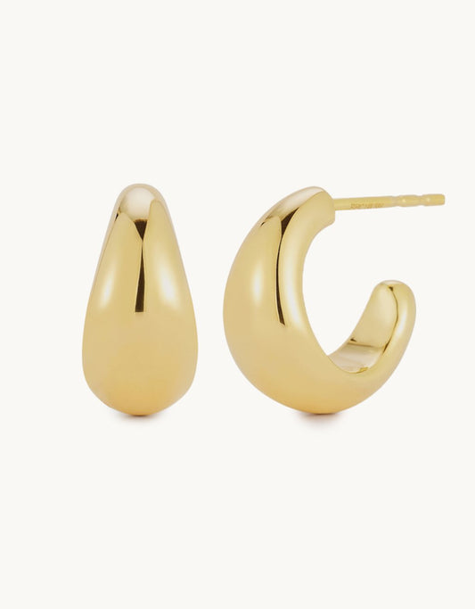 ef collection gold jumbo dome hoop earring