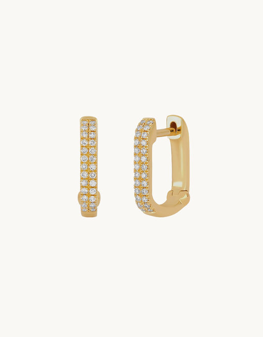 ef collection diamond lola huggie earrings
